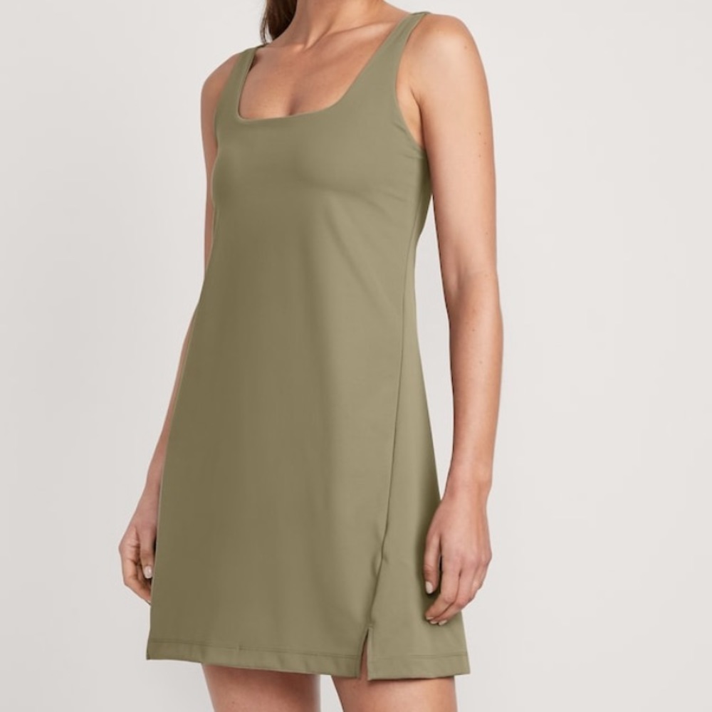 Old Navy Olive Mini Dress Tall